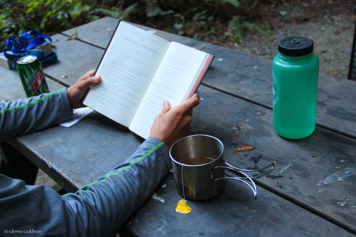 Reading at camp