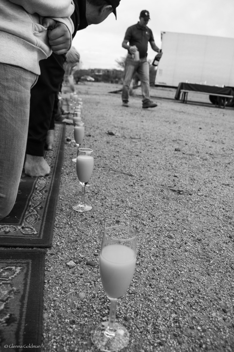 Hot Air Balloon champagne ceremony, Arizona