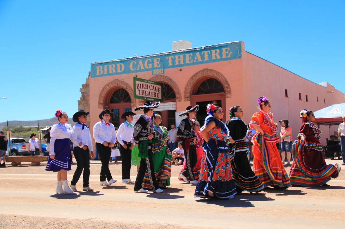 Tombstone Parade Hispanic Dancers