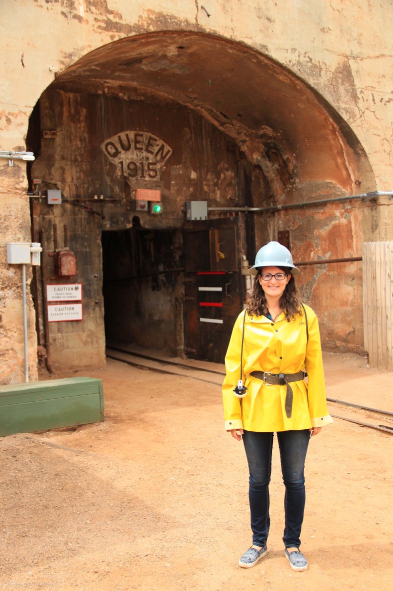 Bisbee Queen Mine Tour Yellow Coat
