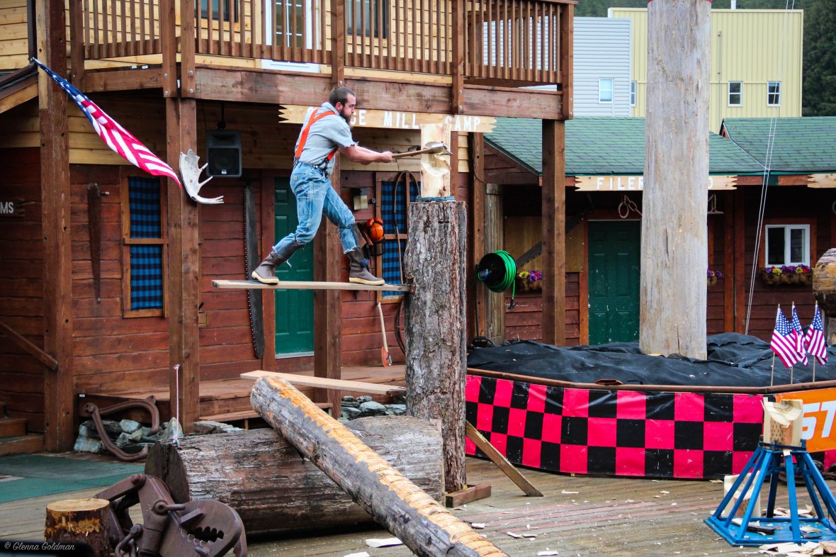Lumberjack Show Ketchikan Axe