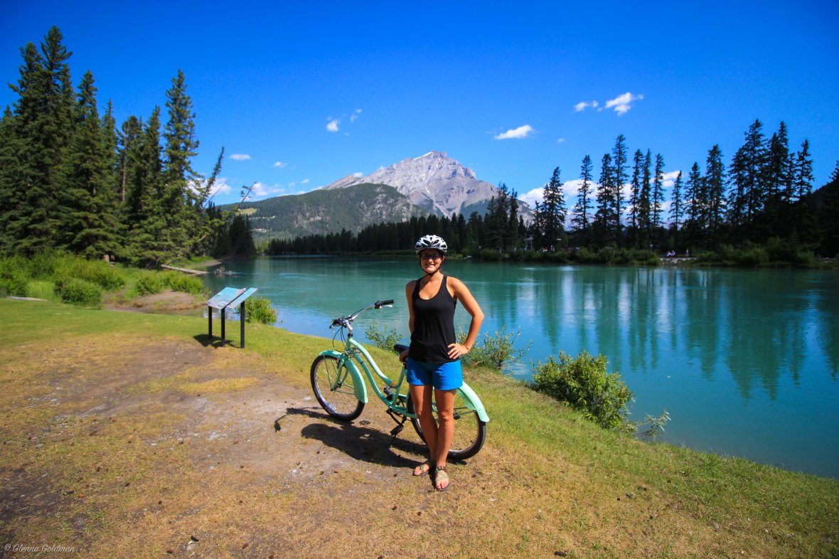 Bow River Biking Banff