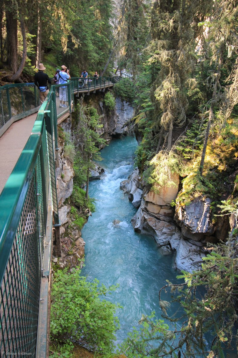 Johnston Canyon gorge Banff